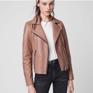 All Saints Dalby Leather Biker Jacket